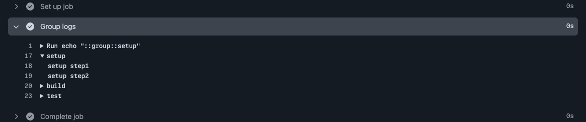 grouped log
